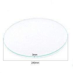 Plaque de verre borosilicate 240mm