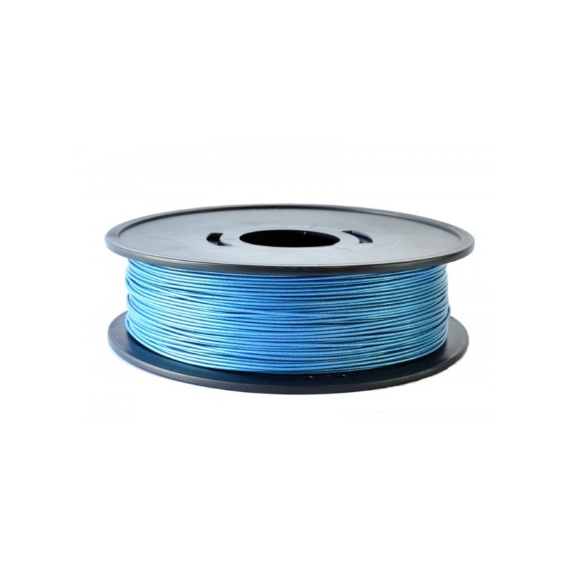 pla blue metallic 3d filament arianeplast 750g made in france