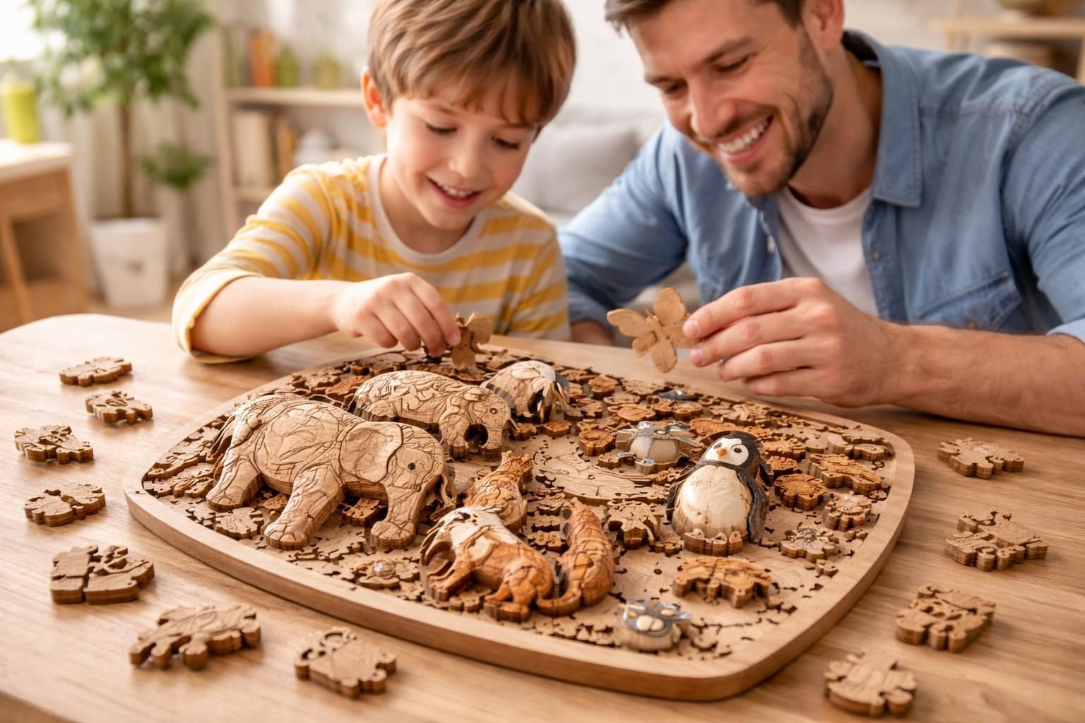découvrez nos puzzles 3d en bois sur le thème des animaux, une activité ludique et éducative idéale pour petits et grands. développez la créativité et la patience tout en vous amusant.
