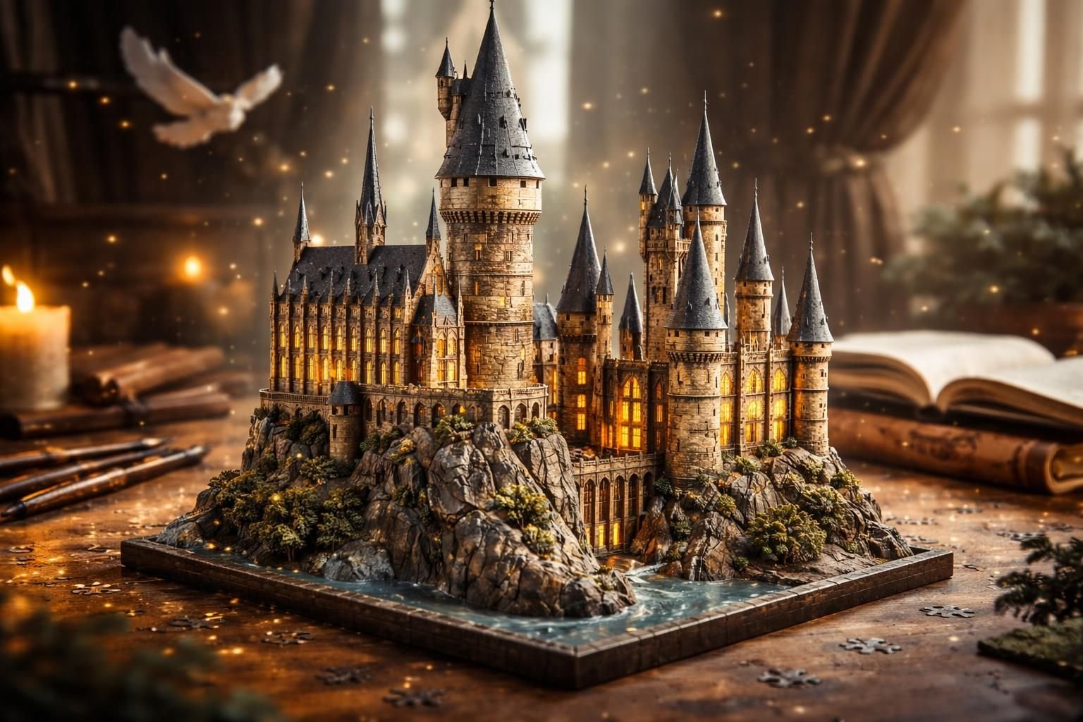 plongez dans l'univers magique avec notre puzzle 3d harry potter. assemblez chaque pièce pour donner vie à vos personnages préférés en volume et vivez une expérience unique.