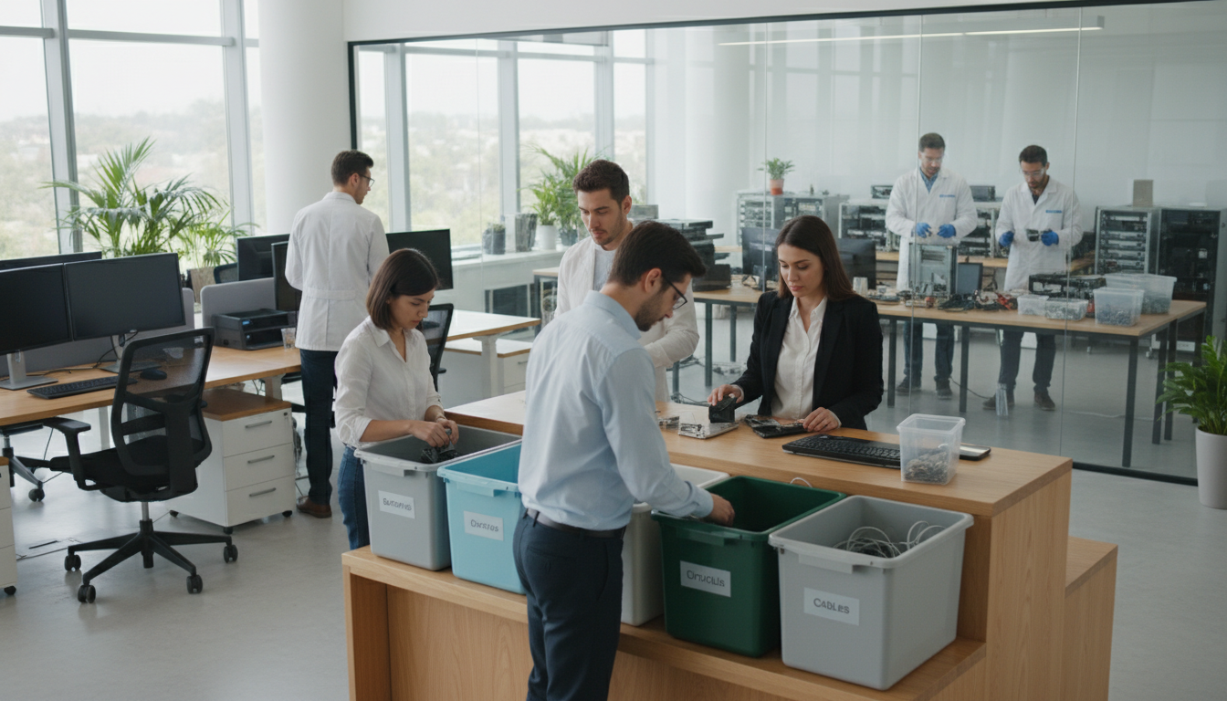découvrez les meilleures solutions pour gérer efficacement les déchets électroniques en entreprise et adopter des pratiques durables et responsables.