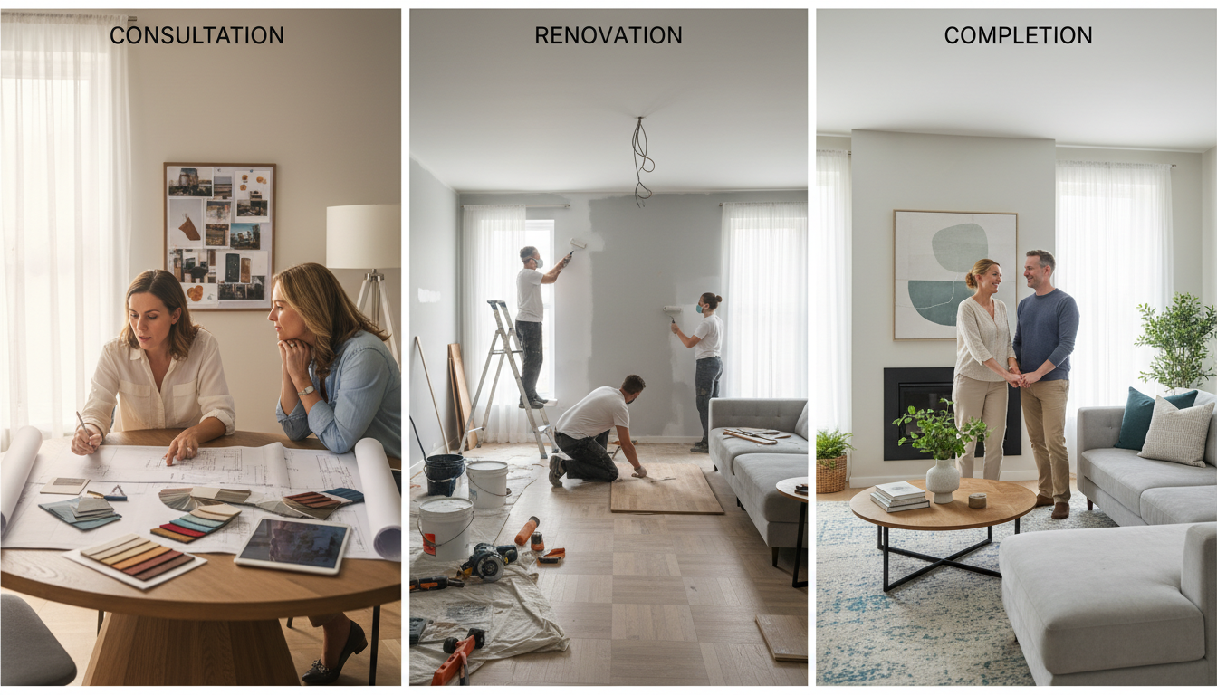 découvrez les 3 phases clés pour réussir votre projet de rénovation intérieure et transformer votre espace avec efficacité et sérénité.