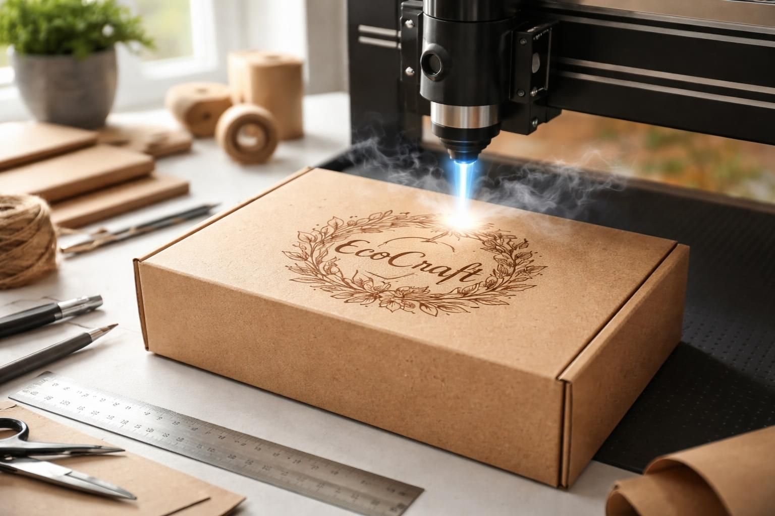 découvrez notre service de gravure laser pour emballages personnalisés, alliant précision et créativité pour valoriser vos produits avec élégance.
